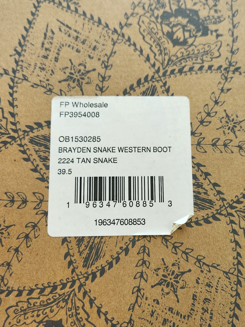 Free People Brayden Western Snakeskin Ankle Boots - Picture 11 of 11